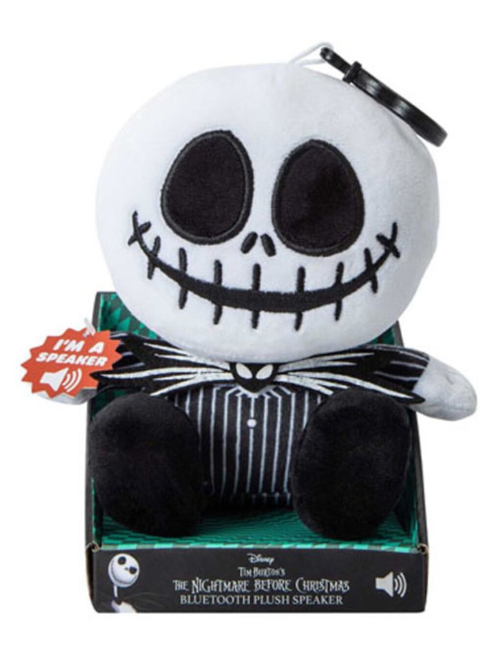 Jack Skellington Bitty Boomer Bluetooth Speaker Nightmare Before Christmas Plush